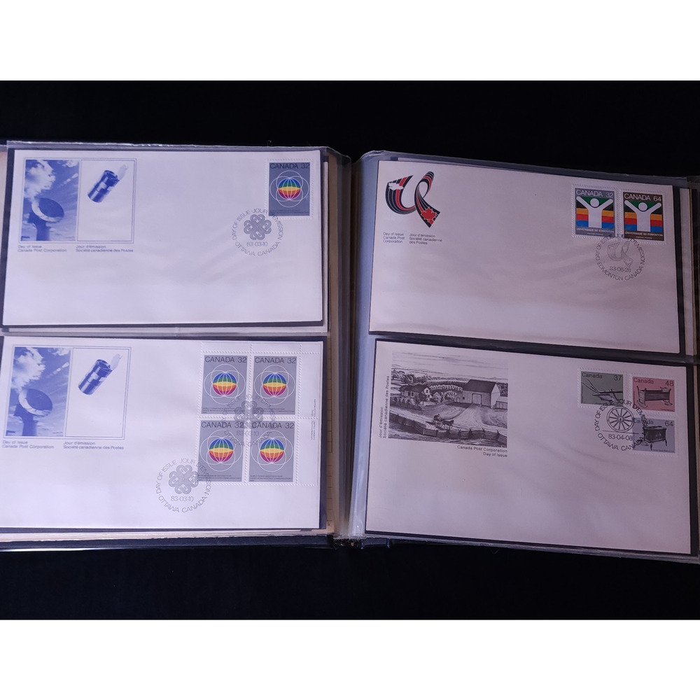 Collection Of Random Canada Foreign Stamps on Envelope Lot 80s FIRST DAY COVERS